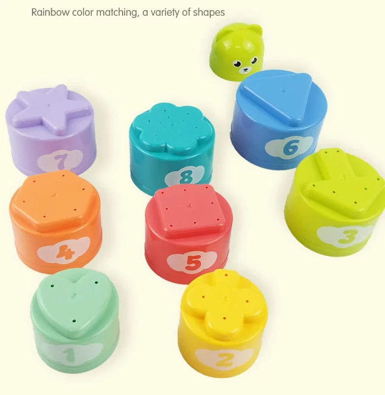 Zakplay™ – Free Gift Item Kid Brain Response Battle Fold Cup | Hand Speed Competition | Baby Stack & Early Education Puzzle | Fun Board Game Toy