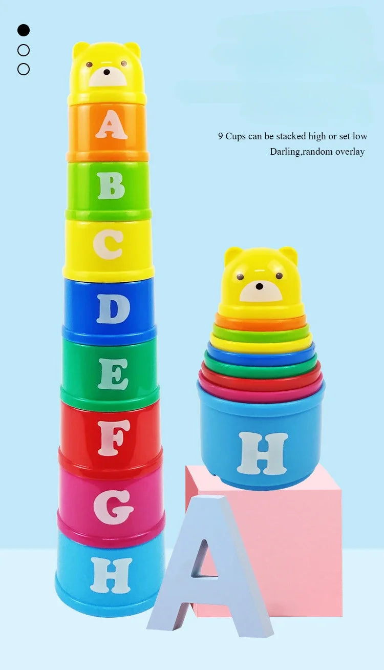 Zakplay™ – Free Gift Item Kid Brain Response Battle Fold Cup | Hand Speed Competition | Baby Stack & Early Education Puzzle | Fun Board Game Toy
