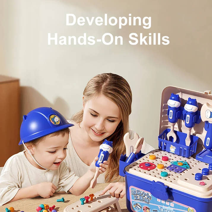 ZakPlays™ STEM Builder Toolbox – Reversible Drill & Puzzle Solving
