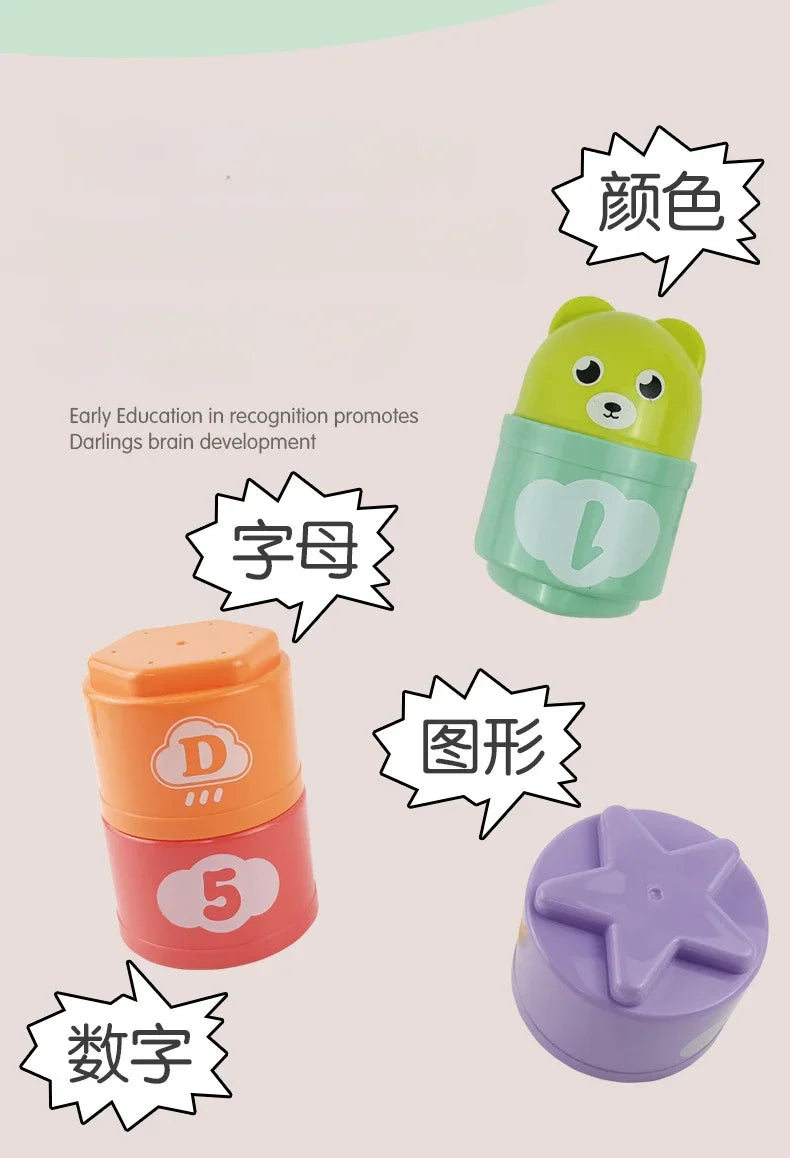 Zakplay™ – Free Gift Item Kid Brain Response Battle Fold Cup | Hand Speed Competition | Baby Stack & Early Education Puzzle | Fun Board Game Toy