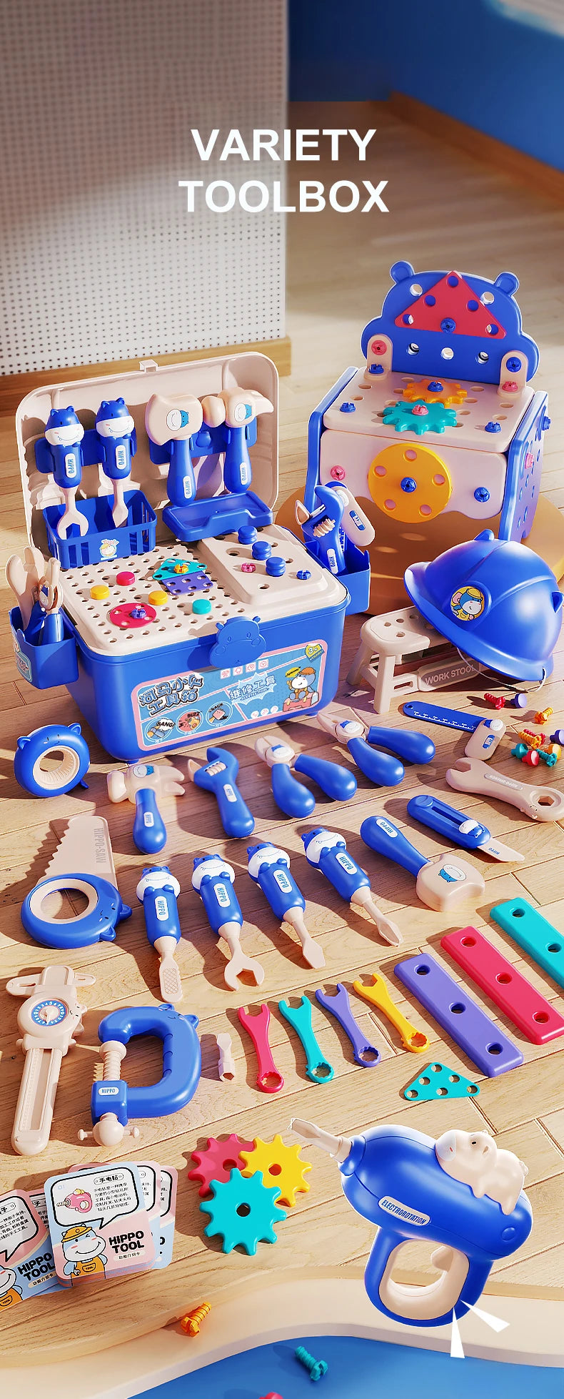 ZakPlays™ STEM Builder Toolbox – Reversible Drill & Puzzle Solving