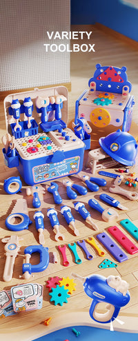 ZakPlays™ STEM Builder Toolbox – Reversible Drill & Puzzle Solving