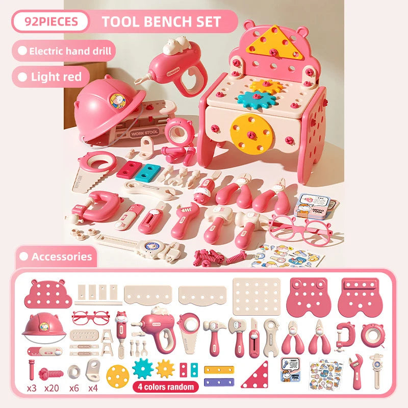 ZakPlays™ STEM Builder Toolbox – Reversible Drill & Puzzle Solving