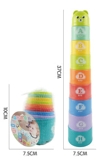 Zakplay™ – Free Gift Item Kid Brain Response Battle Fold Cup | Hand Speed Competition | Baby Stack & Early Education Puzzle | Fun Board Game Toy