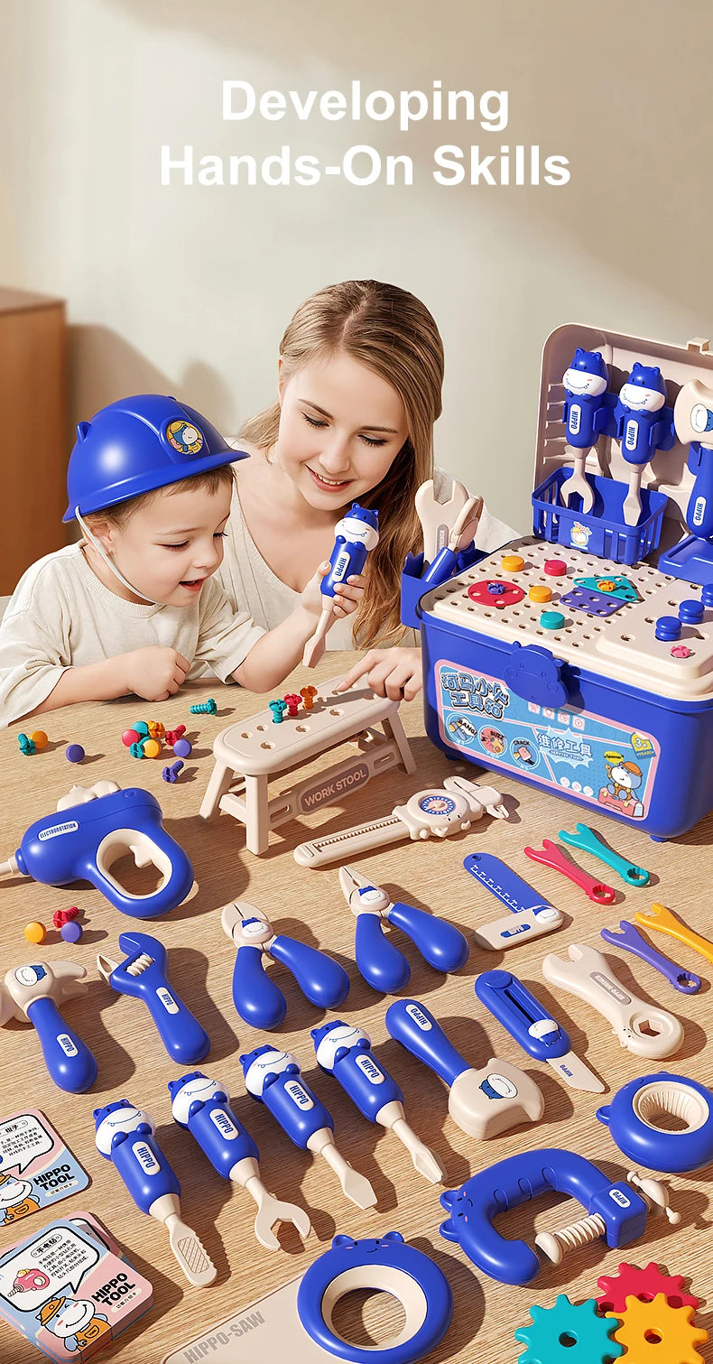 ZakPlays™ STEM Builder Toolbox – Reversible Drill & Puzzle Solving